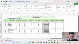 Pengunaan rumus Excel ( SUM , AVERAGE, RANK, IF )