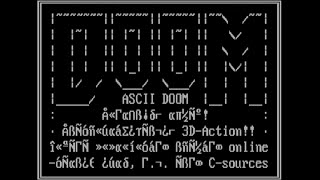 (ascii doom) can you defeat all the text? {LINUX} {dosbox}