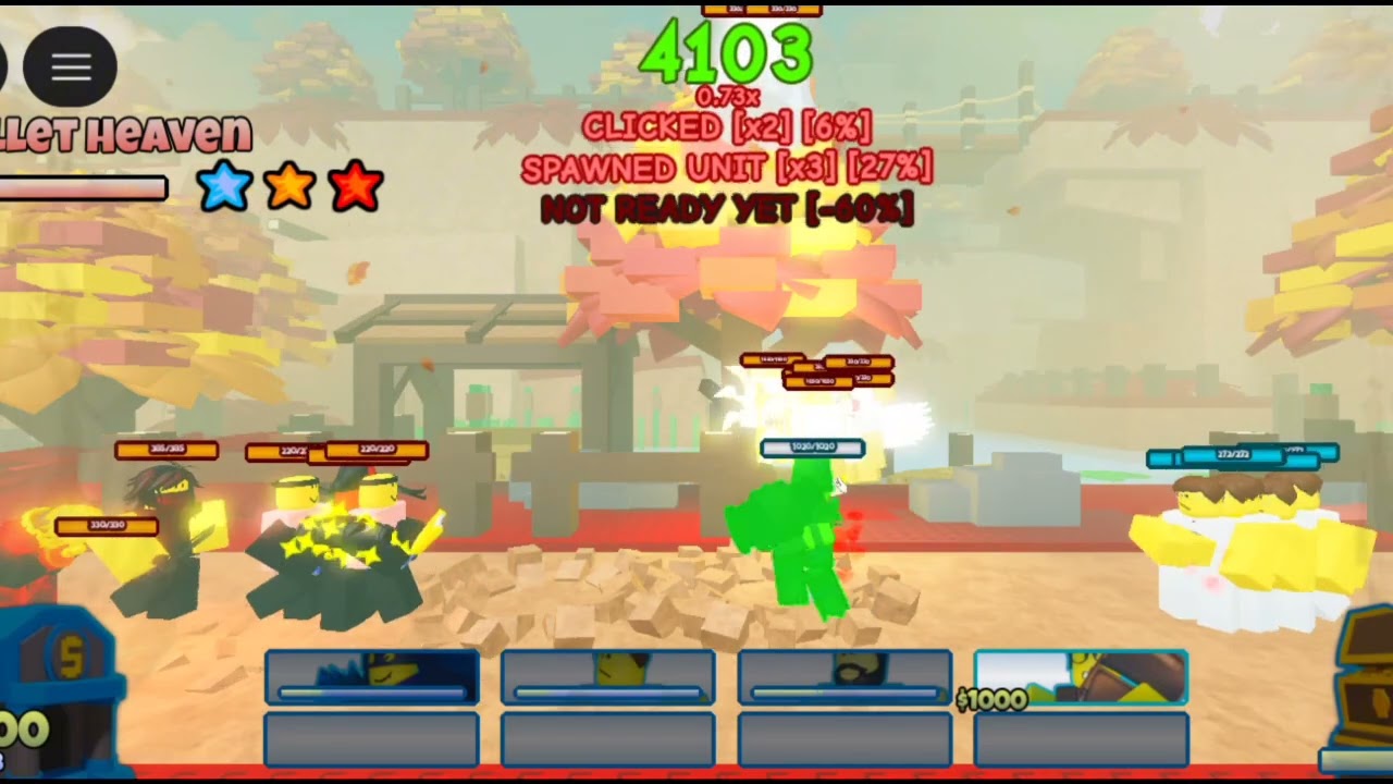 3 stars bullet heaven (no skill required) strats