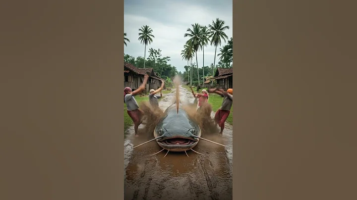 What could be lurking inside the catfish’s mysterious belly #catfish #wildlife #nature