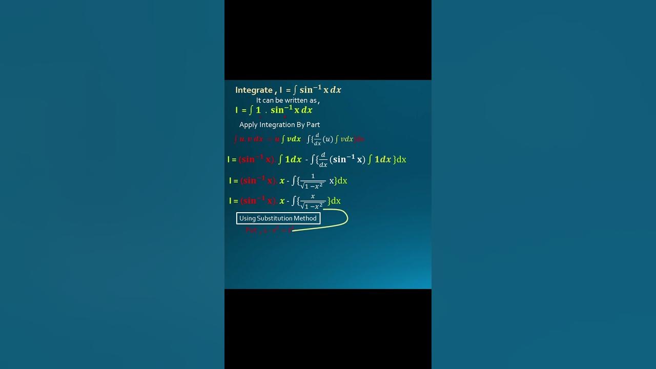 Integration Of Sin Inverse X Integration Isc Integration integral integration-of-sin-inverse-x-integration-isc-integration-integral