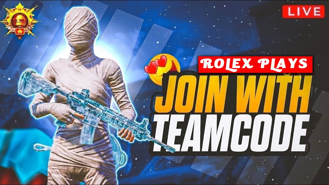 🔴BGMI Live | Join With Teamcode | RolexPlays is LIVE #shorts #gaming #livestreaming