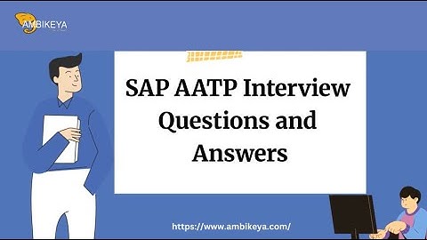 SAP AATP Interview Questions and Answers | Best SAP Training | Ambikeya
