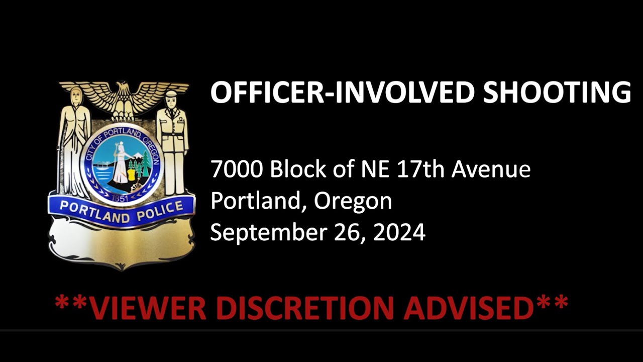 Portland Police Officer Involved Shooting on September 26, 2024 - YouTube