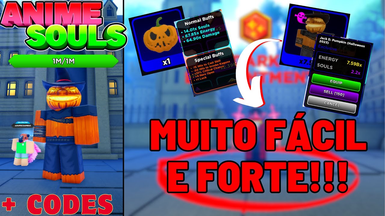 NEW CODES] UPDATE 36 MELHOR DE TODAS!! ANIME SOULS FICOU QUEBRADO!!! 