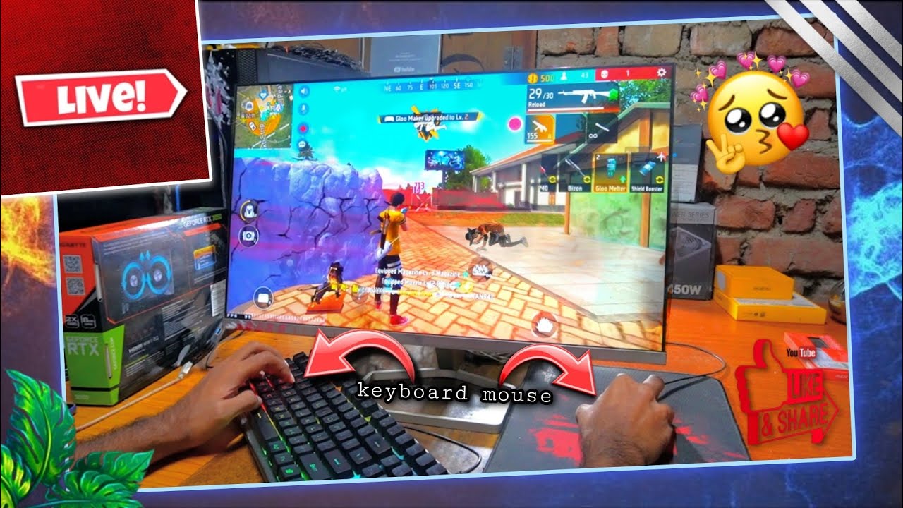 RG GAMERZ PC Live 👍Jaldi se Aa Jao Guys GIVEWAY Chalu hai🔥GARENA FREE FIRE 💖 