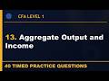13. CFA L1 | Aggregate Output and Income | Economics | 40 Practice Questions | 2026 Curriculum