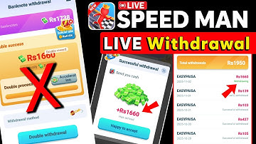 Speed Man LIVE Withdrawal problem fix | New Free Earning App 2025 | New Earning app Review Tutorial