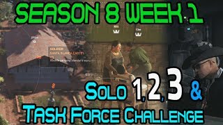 SOLO 1-3 & TASK FORCE CHALLENGES :: SEASON 8 WEEK 1 🞔 Ghost Recon Wildlands 🞔 No Commentary