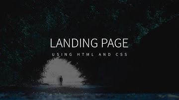 Full Screen Responsive Landing Page | HTML & CSS  2019