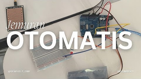 Membuat Jemuran Otomatis menggunakan Arduino, Servo, Sensor Tetesan Hujan I Proyek Arduino