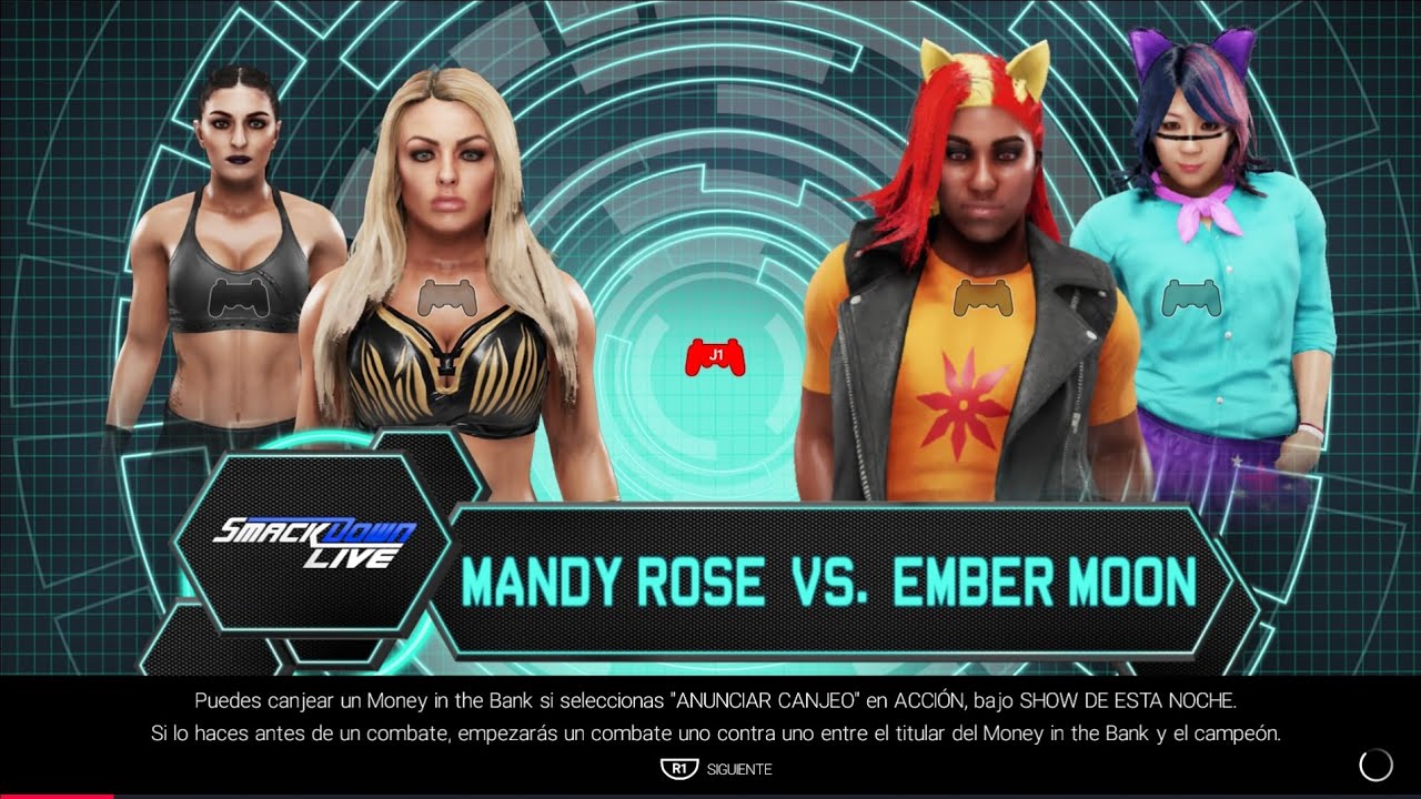 WWE 2k19 Mandy Rose vs Sunset Shimmer - YouTube