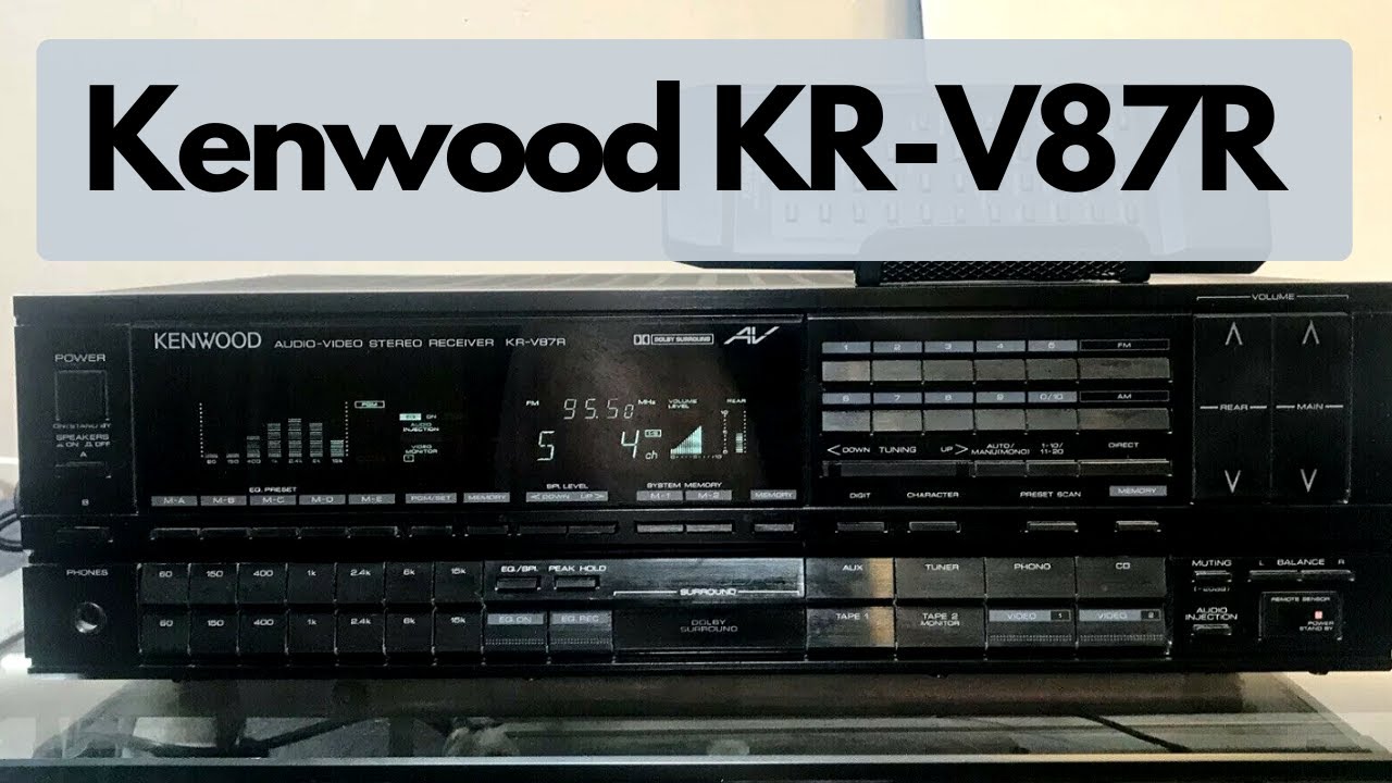 Kenwood KR-V87R stereo receiver Vintage1988 Review - YouTube