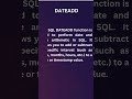 DATE ADD| SQL DATE ADD| DATE ADD IN SQL #databaseconcepts #education #sqljoin #sqlquery