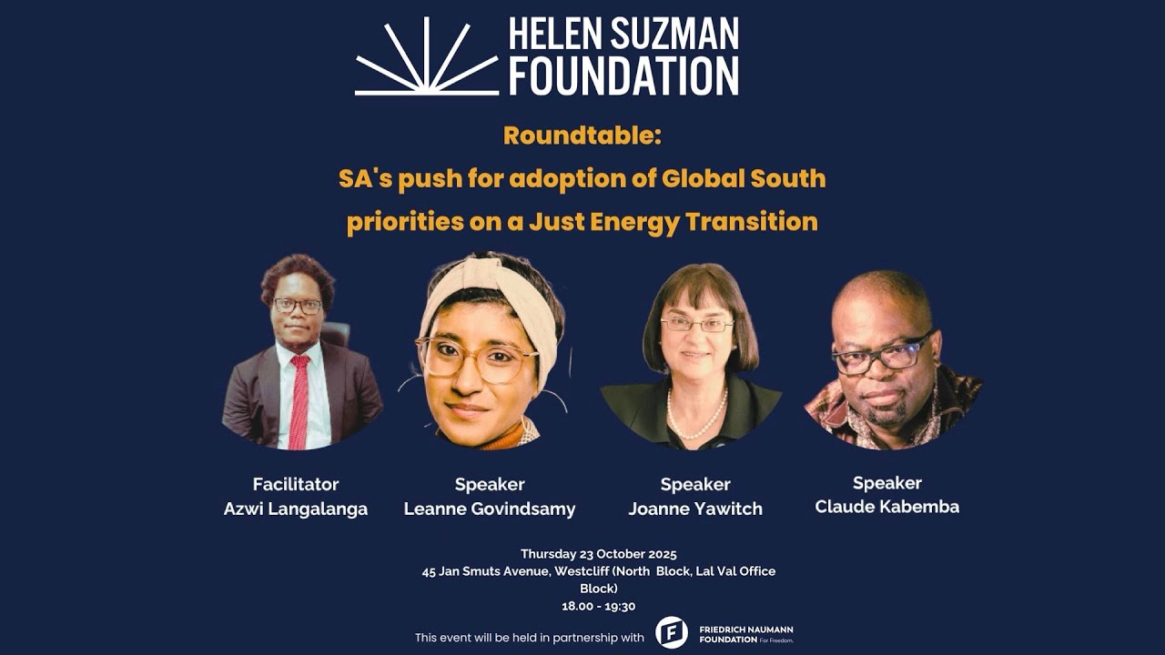SA's push for adoption of Global South priorities on a Just Energy Transition