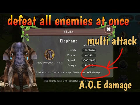 Wildcraft What Is AoE Attack Elipant Secrets Power Multi Attacks System Defeat All Enemy In One 