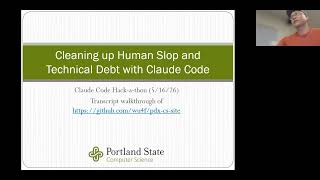 Cleaning Up Human Slop and Technical Debt with Claude Code HD 1080   WEB H264 4000