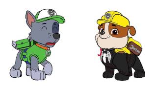 Paw Patrol Rocky Crying & Rubble Spiderman Vs Venom Superheroes