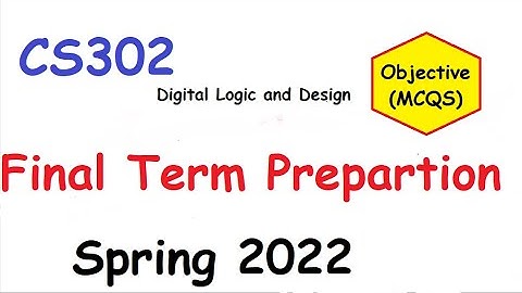 CS302 Final Term Prepartion Spring 2022||Objective Part