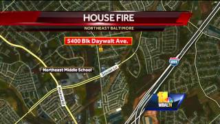 Woman dies in northeast Baltimore fire