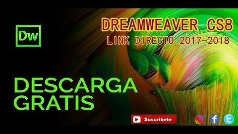 Como Descargar E instalar Dreamweaver CC8 En Español Link Actualizado