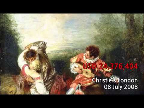Jean-Antoine Watteau's Auction Record (장 앙투안 와토)