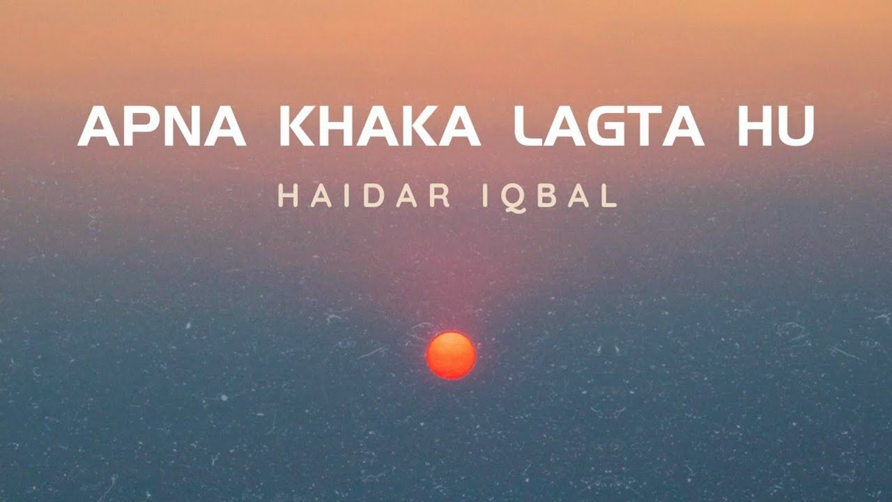 Apna Khaka Lagta Hun  Poet Jaun Elia  Vocal Haider Iqbal  Tribute To Jaun Elia