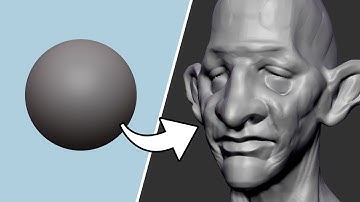 I Sculpted This Character Head in Just 13 Minutes—Starting from a Sphere (Real Time)