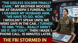 THE USELESS SOLDIER FINALLY SHOWED UP! He Mocked Me At The Funeral—Then FBI Stormed In