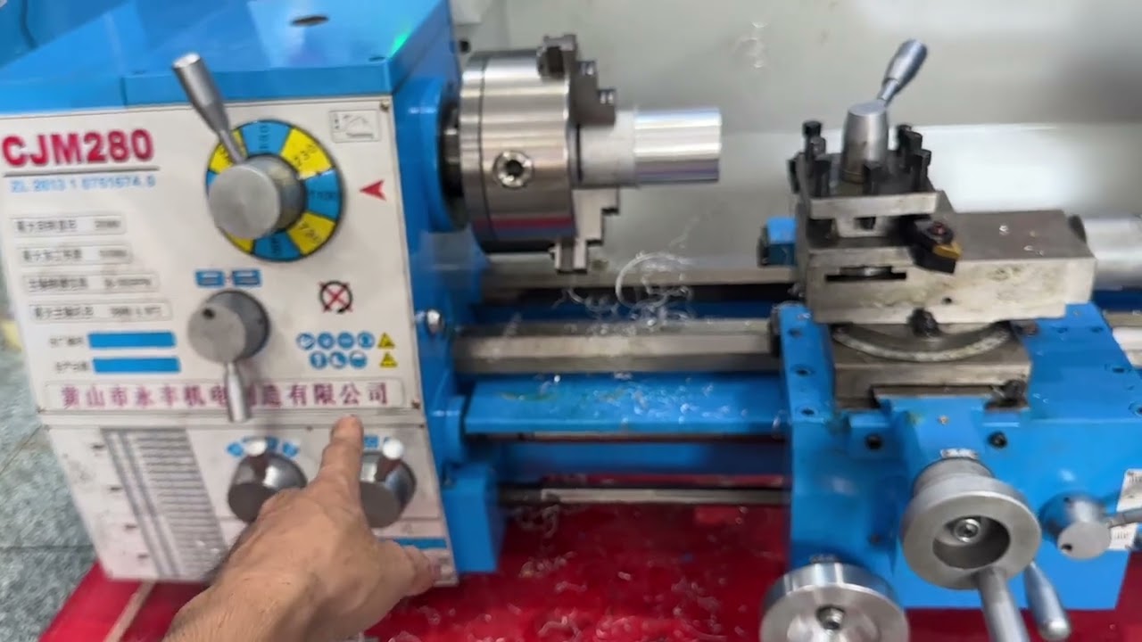 Máy tiện mini làm đồ xe máy!