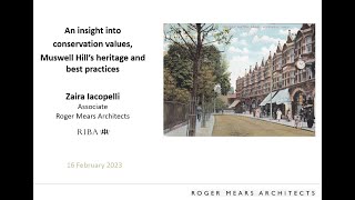 Zaira Iacopelli: Conservation of Heritage Buildings