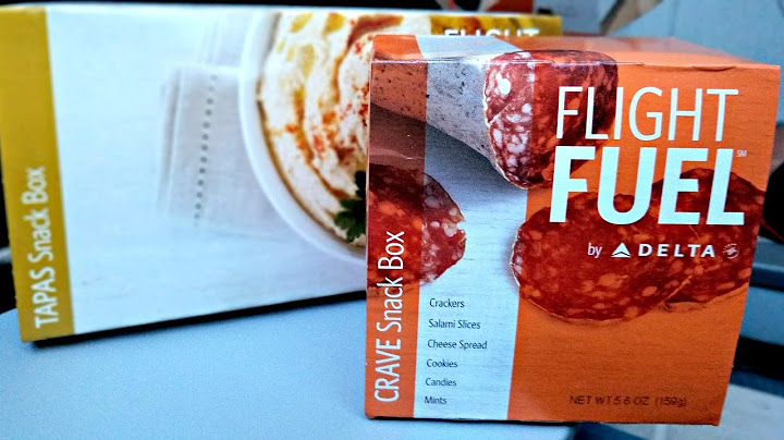Delta Airlines Flight Fuel Snack Box Options: Tapas & Crave