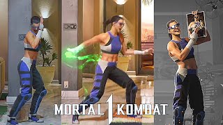 Mortal kombat 1  Janet Cage ALL Powers, Throws, Intro & Victory Poses