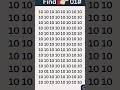 Find the 01 number if you can #challenge #shortsviral #trending #10 #01 #numbers