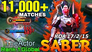 11,000+ Matches Saber VS Top Global Lylia  Top 1 Global Saber by TheActor  Mobile Legends