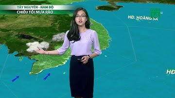 Thời tiết cuối ngày 01/09/2018: Mưa rải rác ở Tây Nam bộ và miền núi phía Bắc | VTC14