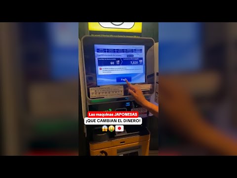Las máquinas japonesas que cambian el dinero