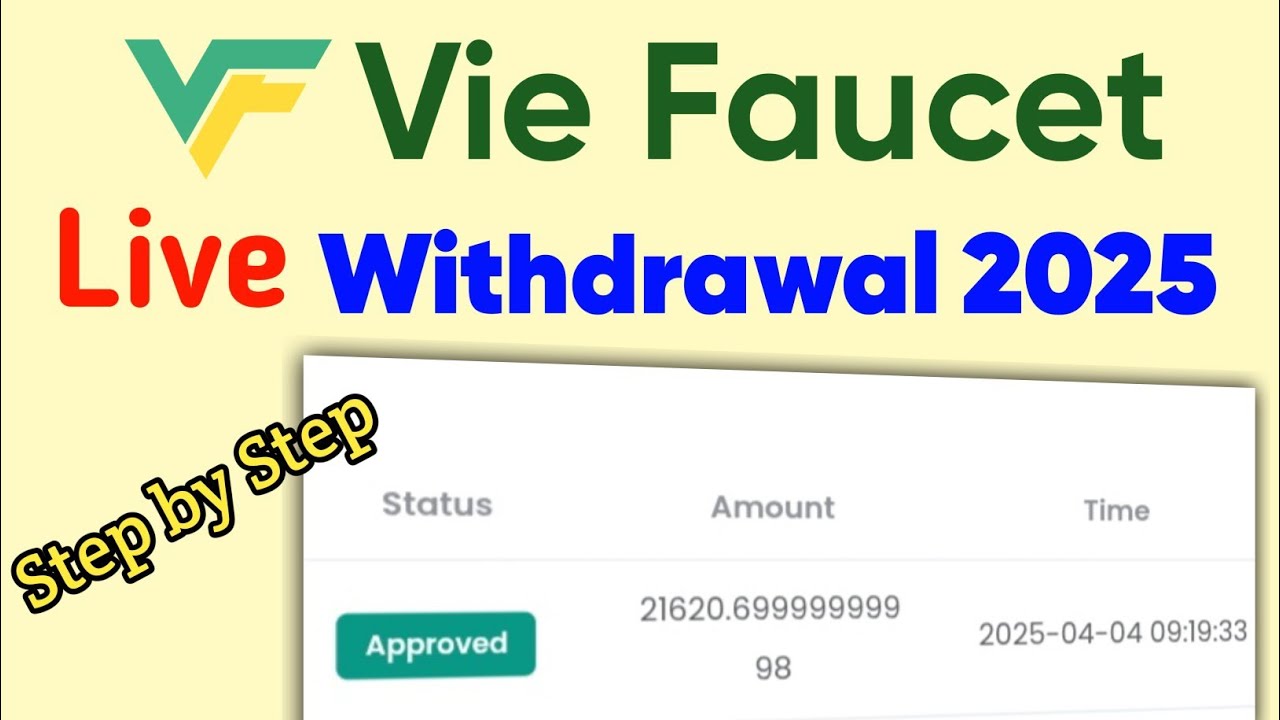 Vie Faucet Payment Proof 2025 | Vie Faucet Withdrawal | Vie Faucet Withdraw In Faucetpay