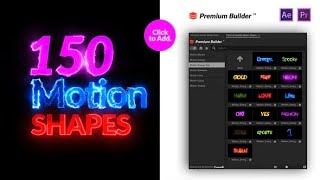 FREE MOGRT - 150 Motion Shapes Pack