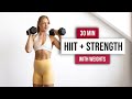 30-Minute Full Body Standing Workout with Dumbbells | Cardio HIIT & Strength