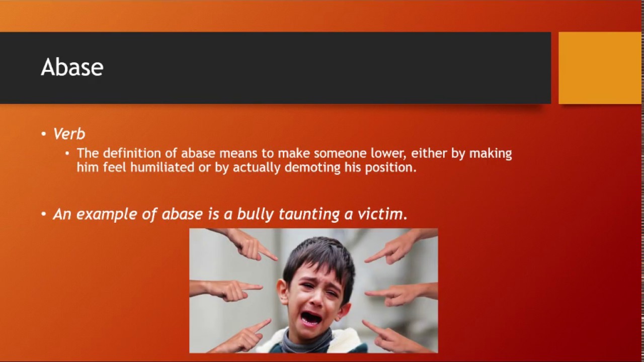 GRE Vocab Word of the Day: Abase | GRE Vocabulary | GRE Wordlist ...