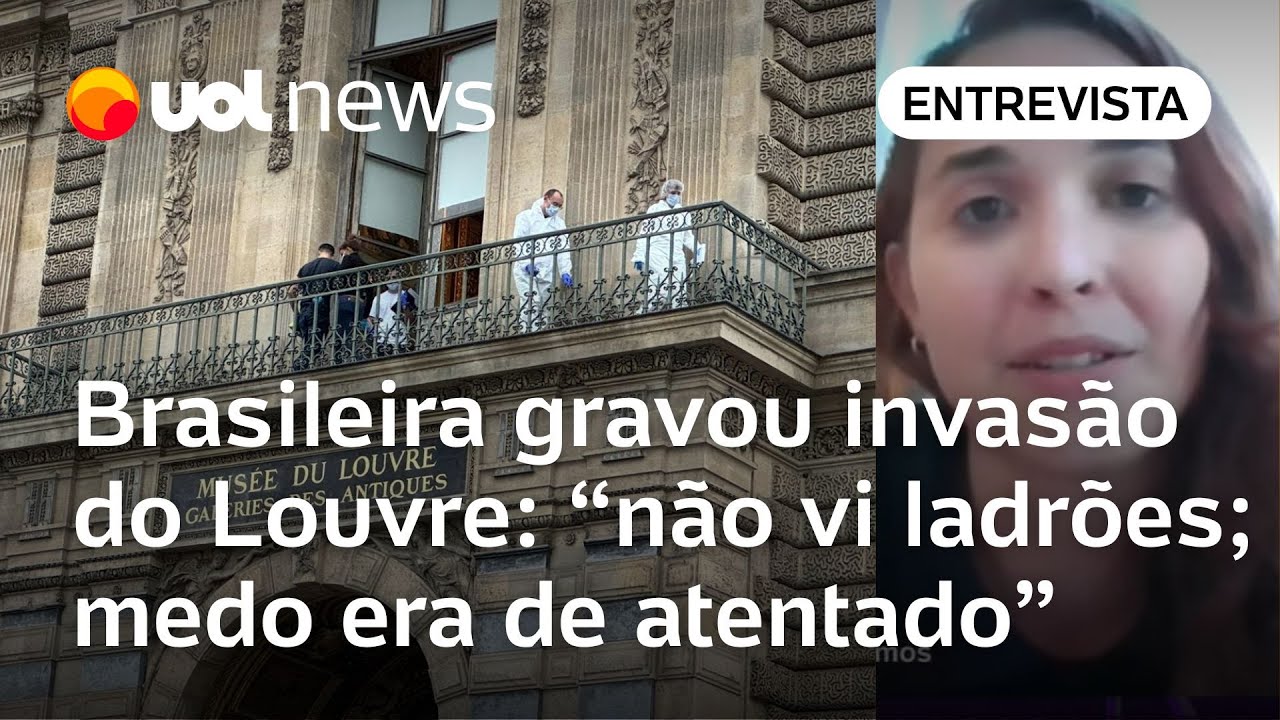 Roubo no Louvre: Brasileira gravou invasão de museu em Paris e diz que temeu atentado; veja o vídeo