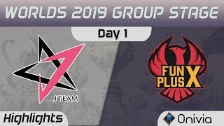 JT vs FPX Highlights Worlds 2019 Main Event Group Stage J Team vs FunPlus Phoenix by Onivia