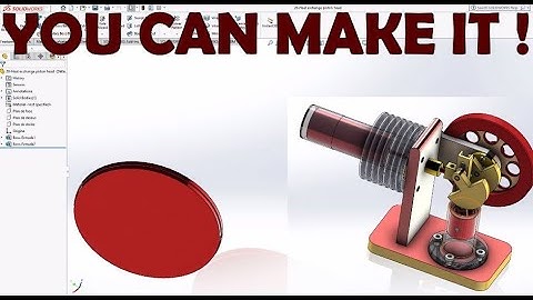 Solidworks Complete Project Stirling Engine-20-Heat Exchange Piston Head PART DESIGN-STEP BY STEP