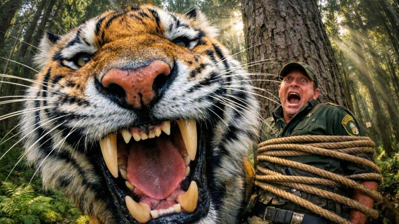 Тигр Подошел К Связанному Человеку: То, Что Он Сделал, Нарушает Законы Природы