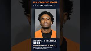Williams, Quanterius Jaheim | York County Booking DC202603736