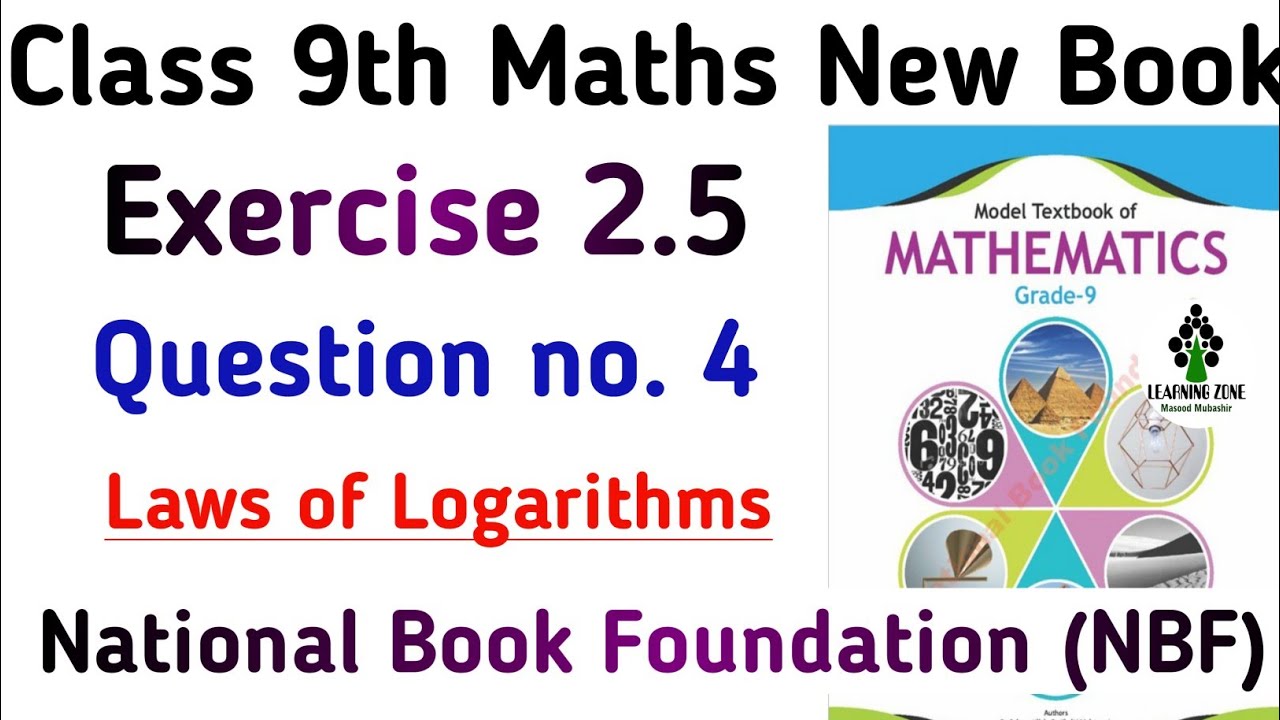 Exercise 2.5 Class 9 Maths NBF New Book | National Book Foundation ...