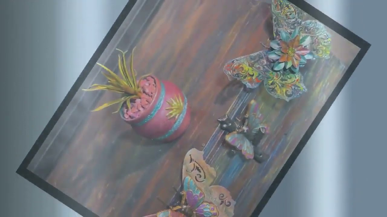 Multi-dimensional Copper & Iron Butterfly Wall Art by Rene Sepulveda