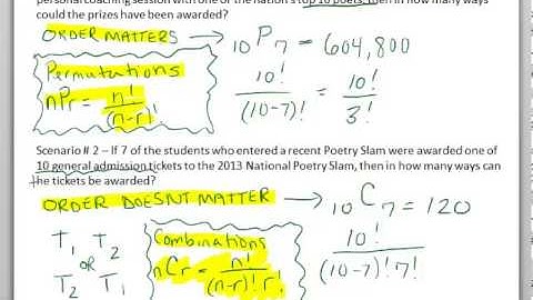 Combinations and Permutations