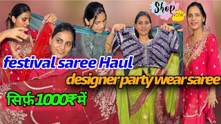 Festival Sareee collection-under Rs-1000 Meesho  ne ye kaha se laa diya